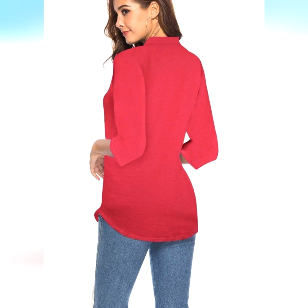 Red Longsleeve Top - Picture 4 of 12